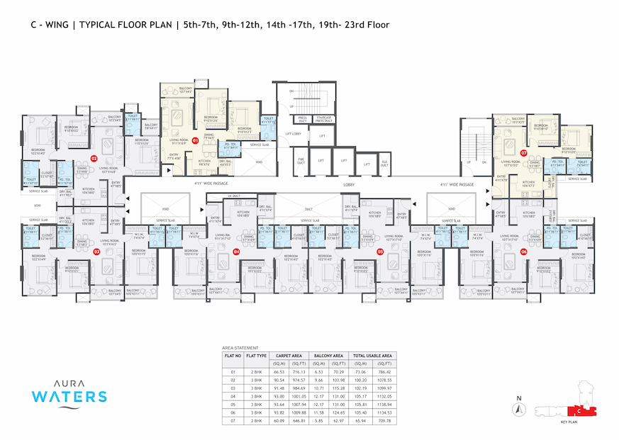 Aura Water Floor Plan